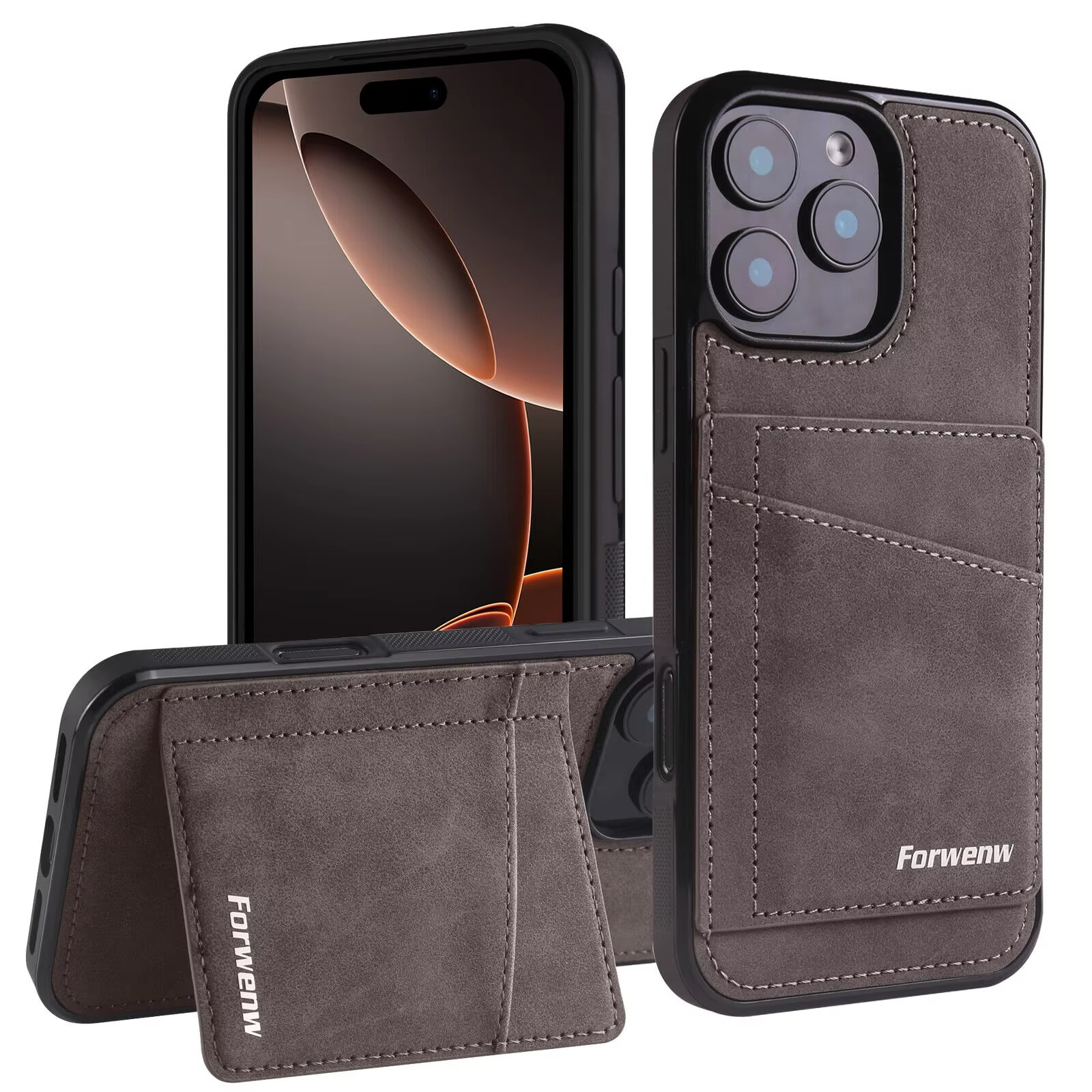 Business Flip Leather Phone Case — Magnetic Wallet Card Holder, Anti-Fingerprint, Anti-Scratch, Dustproof, Non-Slip Full Coverage Cover