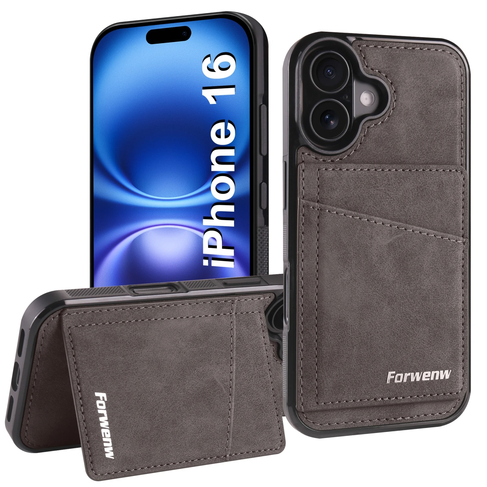 Business Flip Leather Phone Case — Magnetic Wallet Card Holder, Anti-Fingerprint, Anti-Scratch, Dustproof, Non-Slip Full Coverage Cover