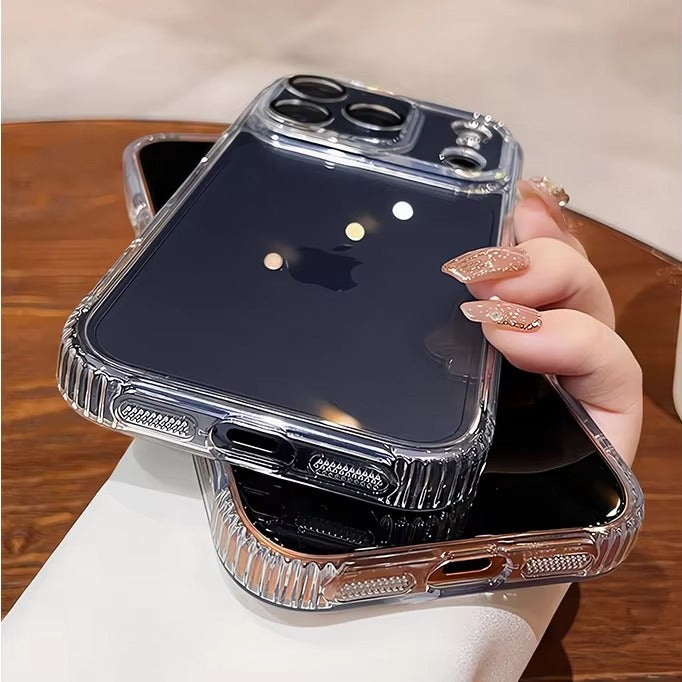 High-Clear iPhone Case — Transparent Magnetic Ultra-Thin PC Half-Wrapped Cover with Camera Control Button, Anti-Fingerprint, Anti-Scratch, Non-Slip, MagSafe Compatible Design