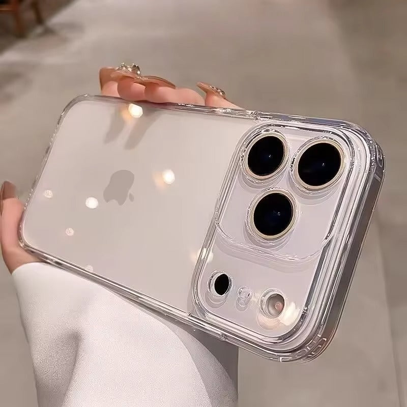 High-Clear iPhone Case — Transparent Magnetic Ultra-Thin PC Half-Wrapped Cover with Camera Control Button, Anti-Fingerprint, Anti-Scratch, Non-Slip, MagSafe Compatible Design