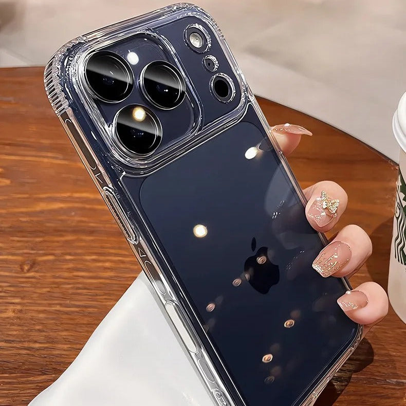 High-Clear iPhone Case — Transparent Magnetic Ultra-Thin PC Half-Wrapped Cover with Camera Control Button, Anti-Fingerprint, Anti-Scratch, Non-Slip, MagSafe Compatible Design