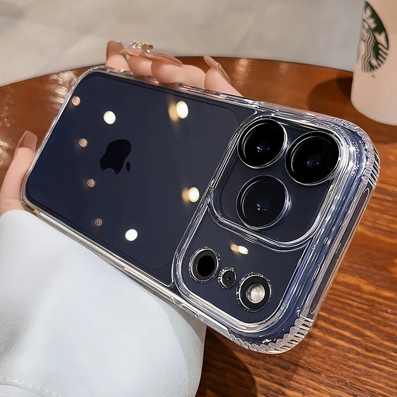 High-Clear iPhone Case — Transparent Magnetic Ultra-Thin PC Half-Wrapped Cover with Camera Control Button, Anti-Fingerprint, Anti-Scratch, Non-Slip, MagSafe Compatible Design