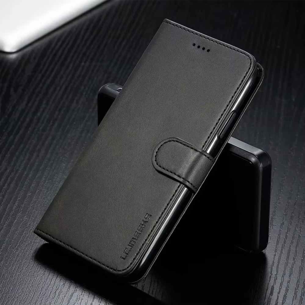Luxury iPhone Case — Leather Wallet Flip Cover with Card Slot, Anti-Fingerprint, Anti-Scratch, Non-Slip, Full Protection, Artificial Leather Design