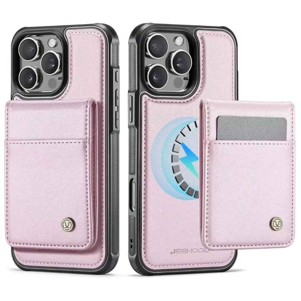 Luxury 2-in-1 Detachable Magnetic iPhone Case — PU Leather Wallet Cover with Card Slot, Shockproof, Anti-Fingerprint, Anti-Scratch, Kickstand, Storage Compartment