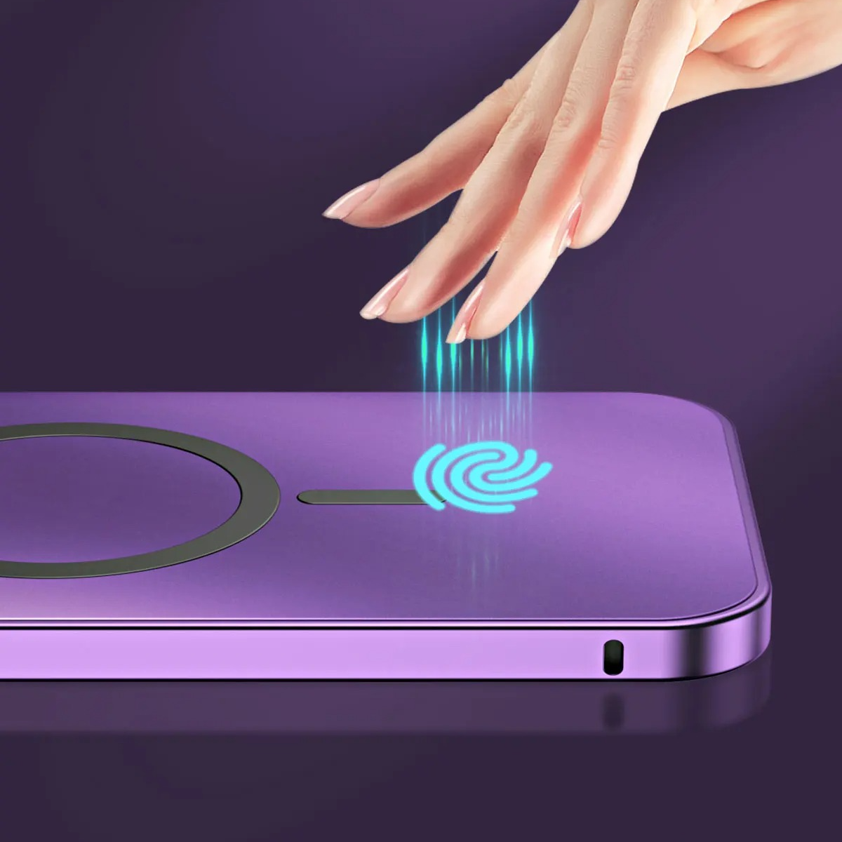 Luxury Aluminum Alloy Magnetic iPhone Case — Magsafe Wireless Charging, Full Coverage Shockproof Cover with Glass Lens, Matte Anti-Glare Finish