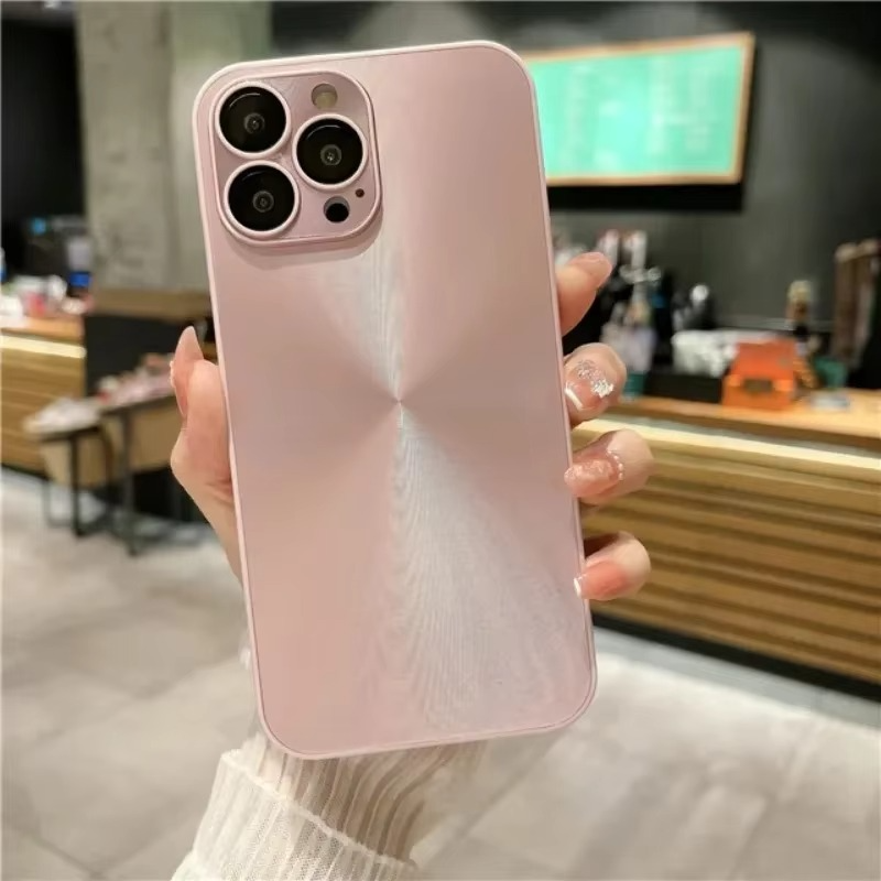 Luxury Aurora Laser iPhone Case — Matte Shockproof Armor Cover, Anti-Fingerprint, Anti-Scratch, Dustproof, Soft Bumper, Reflective Finish