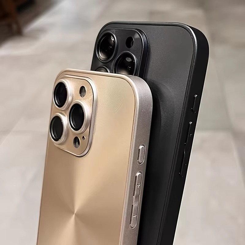 Luxury Aurora Laser iPhone Case — Matte Shockproof Armor Cover, Anti-Fingerprint, Anti-Scratch, Dustproof, Soft Bumper, Reflective Finish