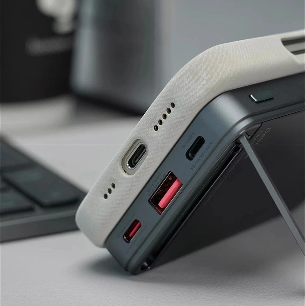 Luxury Fiber Leather iPhone Case — Full Coverage MagSafe Compatible, Shockproof, Anti-Fingerprint, Anti-Scratch, Dustproof, Non-Slip, Wireless Charging