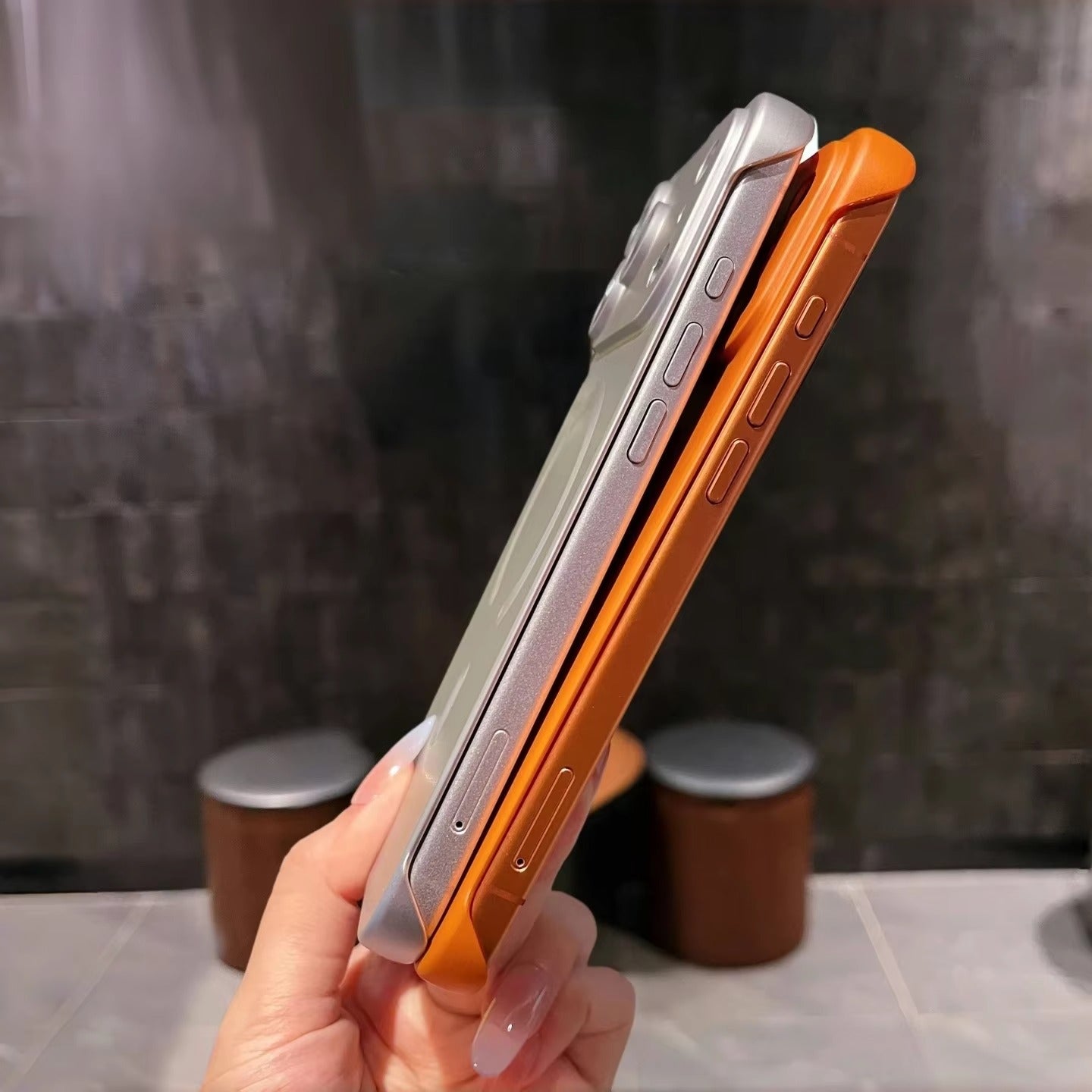 Luxury iPhone Case — Frameless Plating MagSafe Half-Wrapped Ultra-Thin PC Cover with Lens Film, Shockproof, Anti-Fingerprint, Anti-Scratch, Non-Slip Design