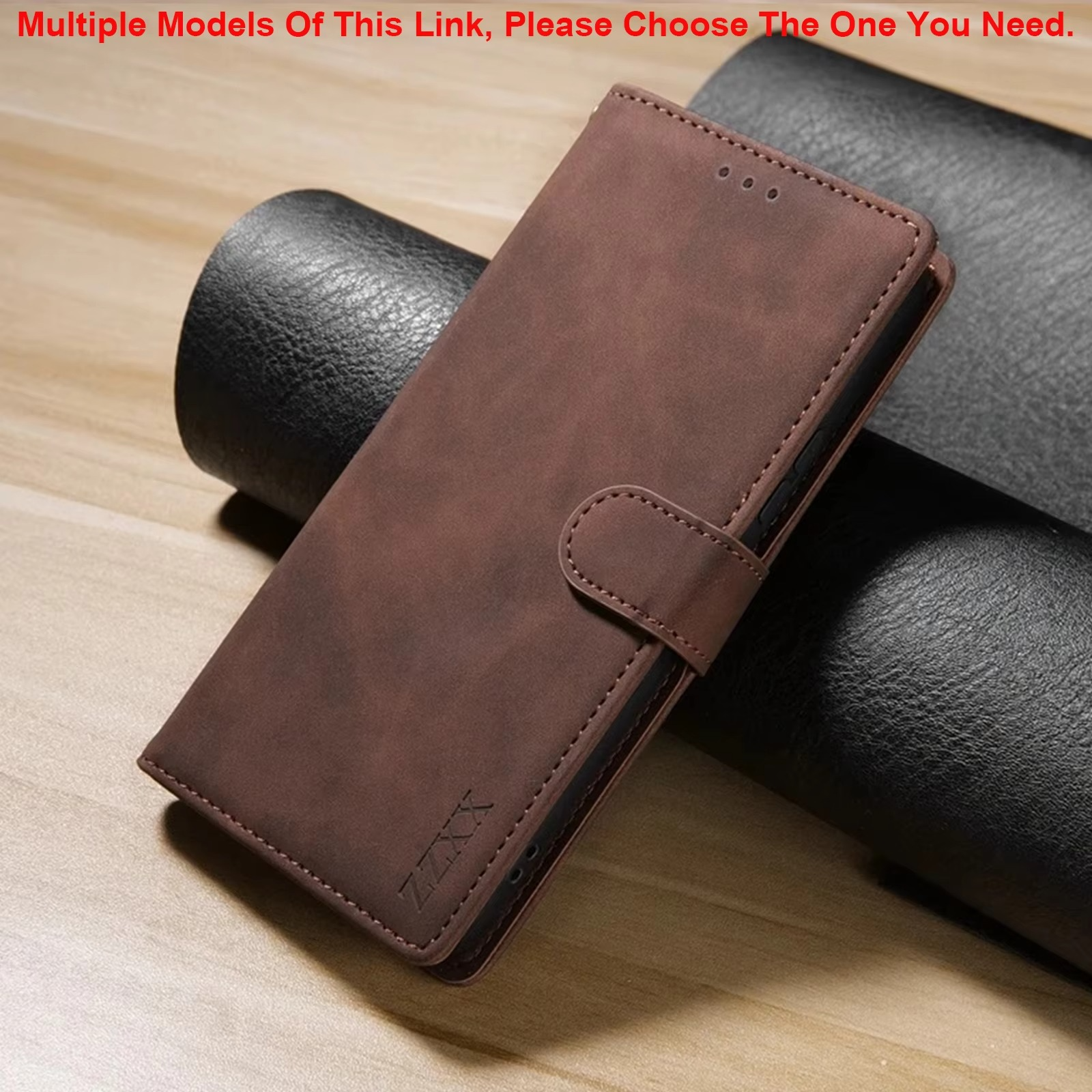 Luxury iPhone Case — Leather Magnetic Wallet Flip Cover with Card Slot Holder, Shockproof Anti-Fingerprint Anti-Scratch Non-Slip Full Protection