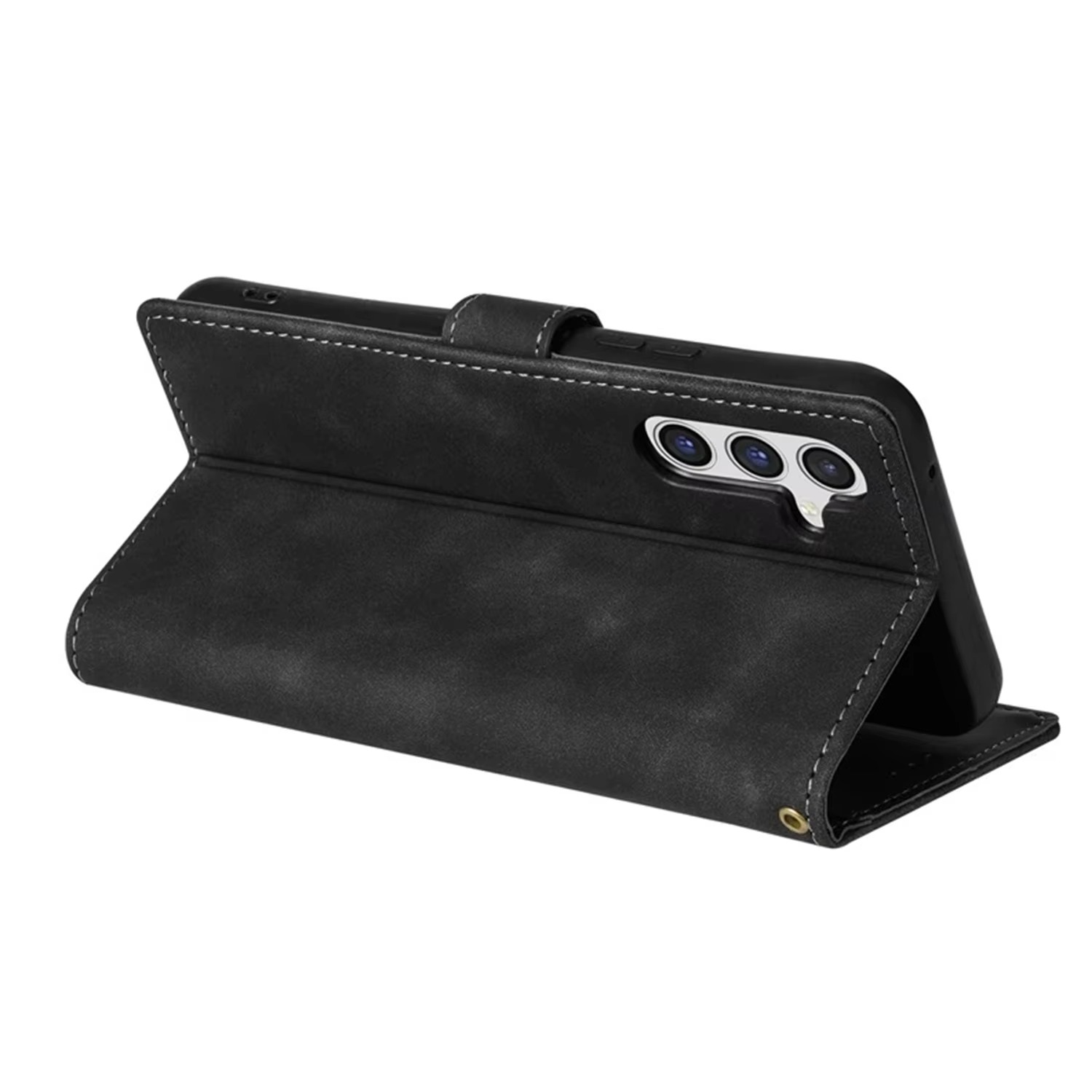 Luxury iPhone Case — Leather Magnetic Wallet Flip Cover with Card Slot Holder, Shockproof Anti-Fingerprint Anti-Scratch Non-Slip Full Protection