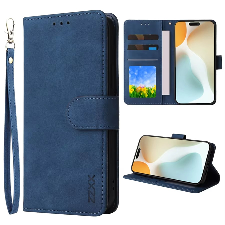 Luxury iPhone Case — Leather Magnetic Wallet Flip Cover with Card Slot Holder, Shockproof Anti-Fingerprint Anti-Scratch Non-Slip Full Protection