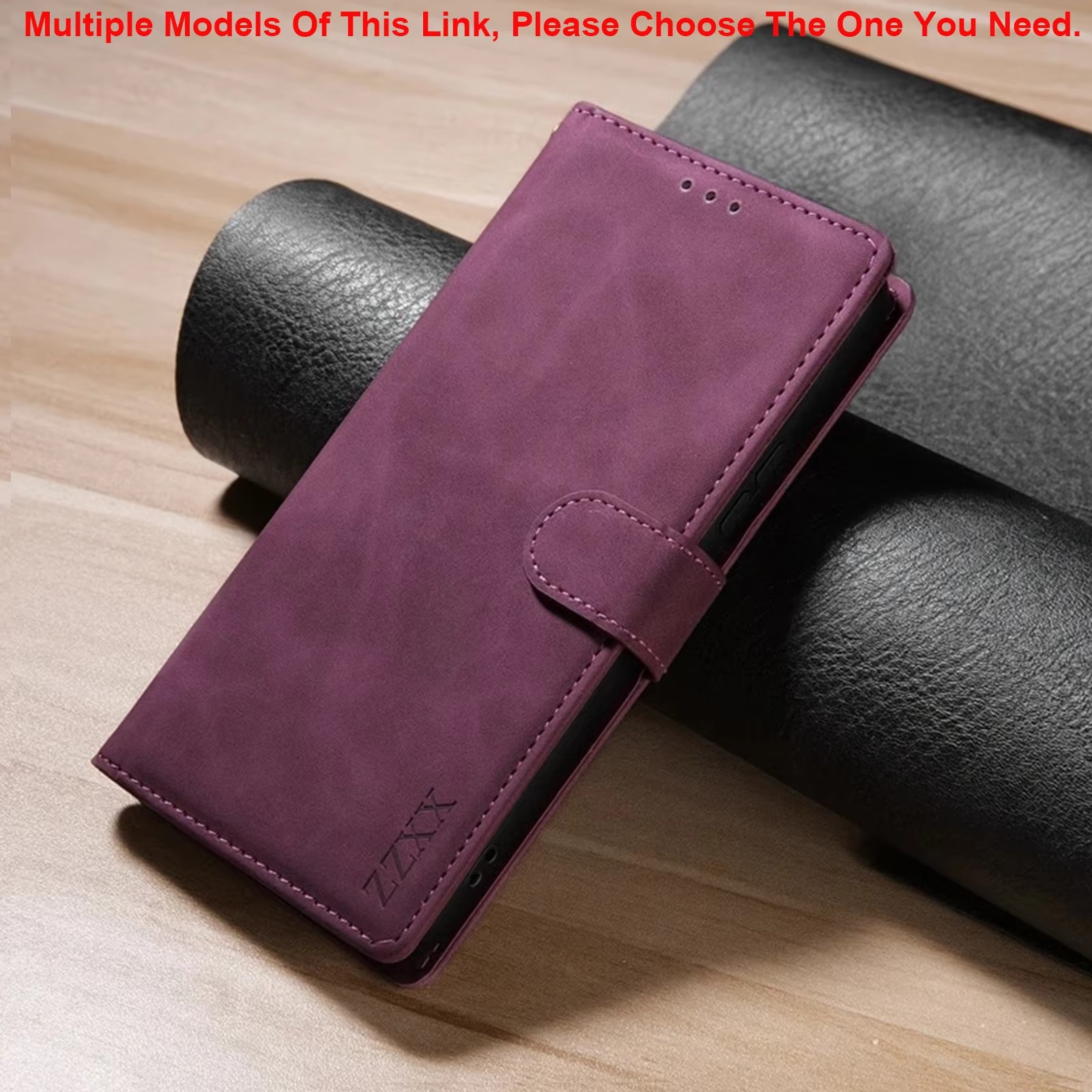 Luxury iPhone Case — Leather Magnetic Wallet Flip Cover with Card Slot Holder, Shockproof Anti-Fingerprint Anti-Scratch Non-Slip Full Protection