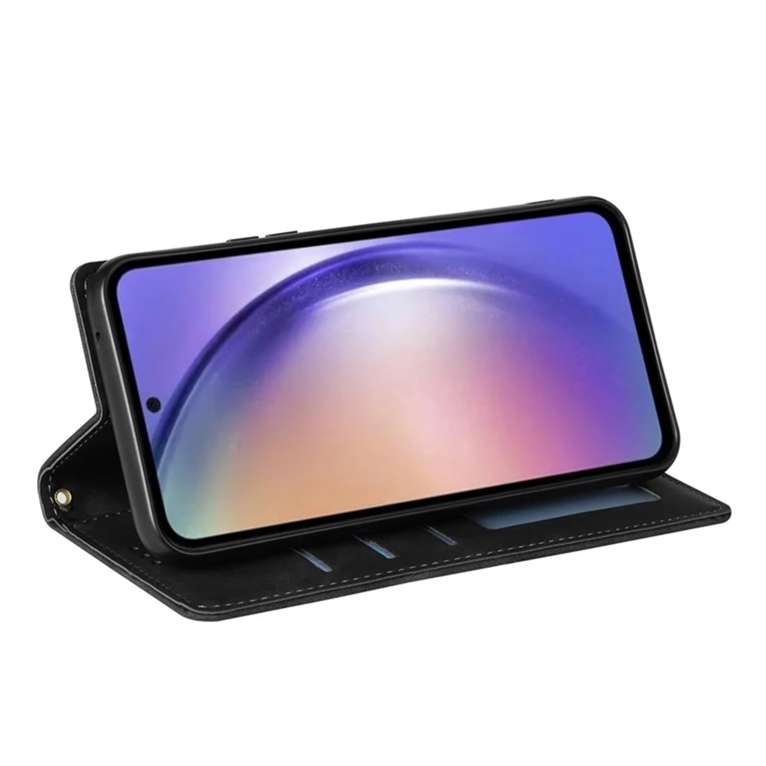 Luxury iPhone Case — Leather Magnetic Wallet Flip Cover with Card Slot Holder, Shockproof Anti-Fingerprint Anti-Scratch Non-Slip Full Protection