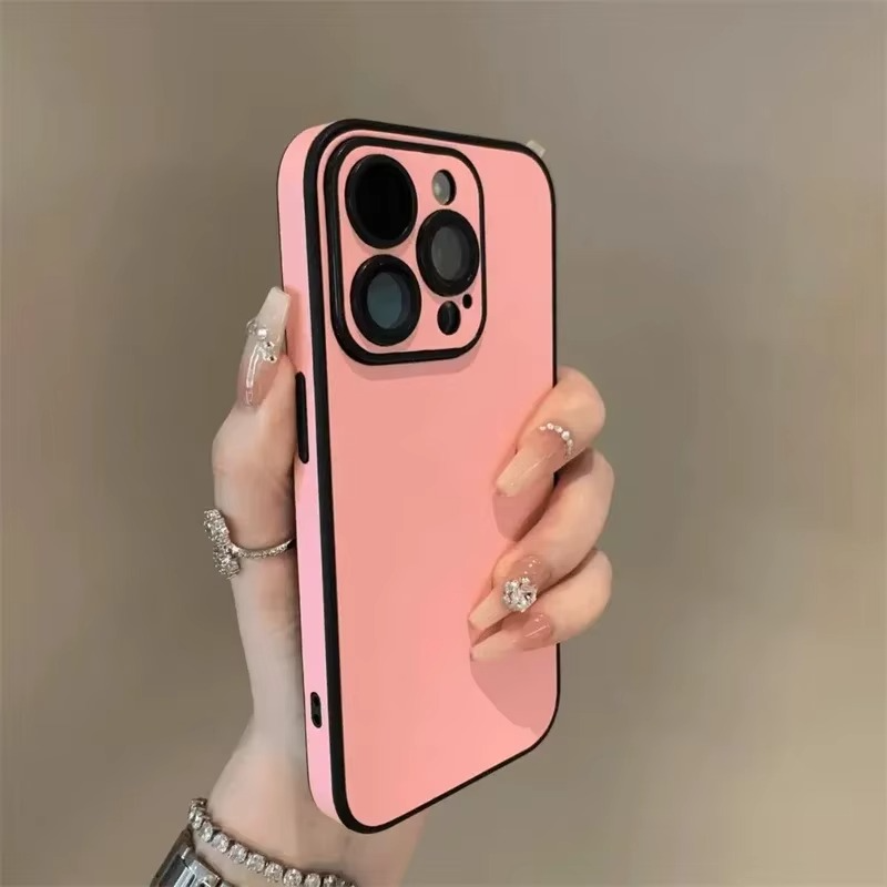 Luxury Leather iPhone Case — Soft Silicone Bumper, Shockproof Full Coverage, Anti-Fingerprint, Anti-Scratch, Dustproof, Lightweight Matte Finish