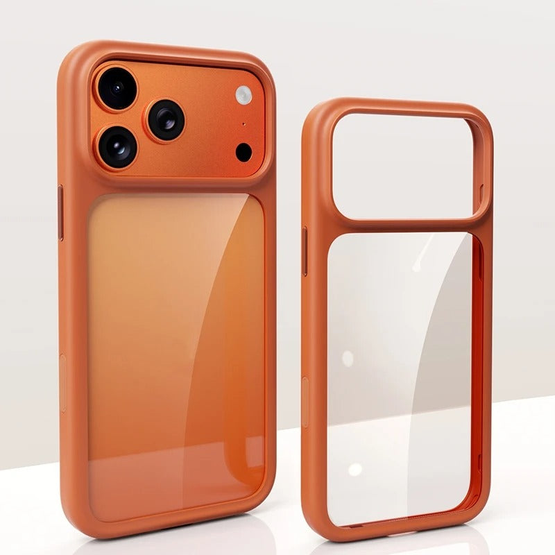 Luxury iPhone Case — MagSafe-Compatible Shockproof Matte Hard Cover with Camera Control Button, Translucent Frosted Anti-Fingerprint Non-Slip Design