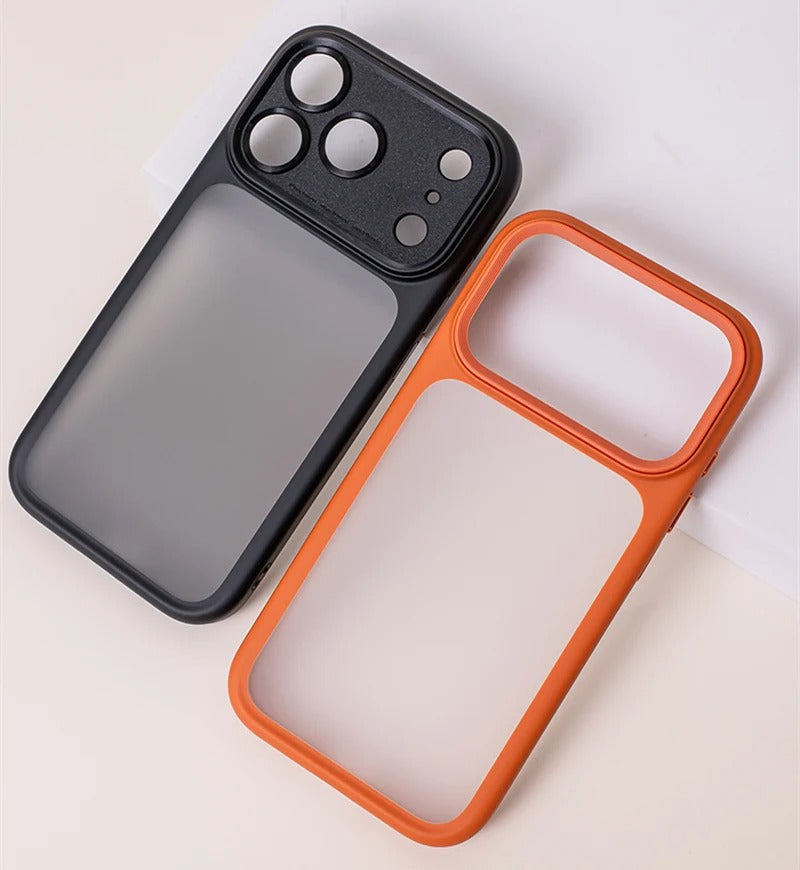 Luxury iPhone Case — MagSafe-Compatible Shockproof Matte Hard Cover with Camera Control Button, Translucent Frosted Anti-Fingerprint Non-Slip Design