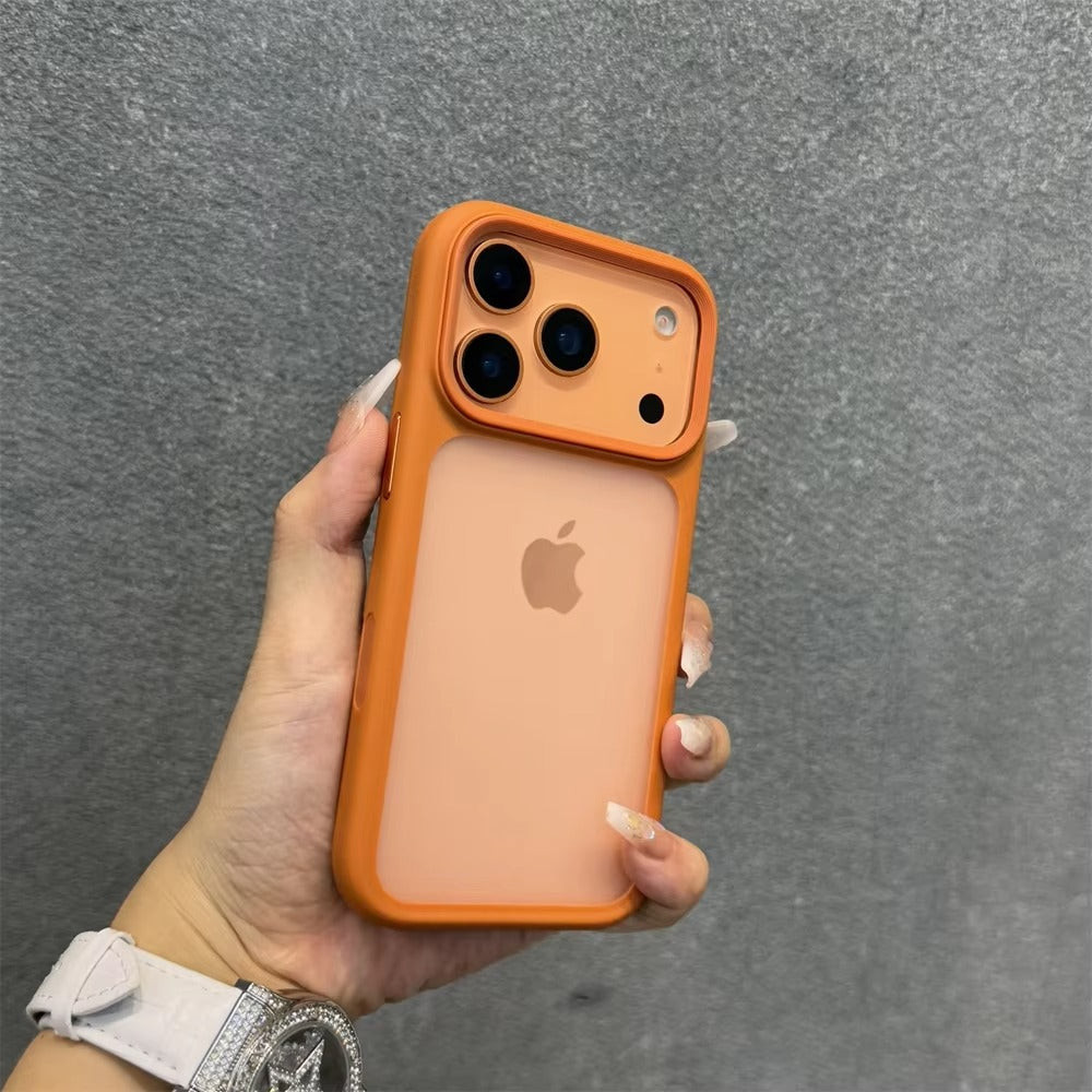 Luxury iPhone Case — MagSafe-Compatible Shockproof Matte Hard Cover with Camera Control Button, Translucent Frosted Anti-Fingerprint Non-Slip Design