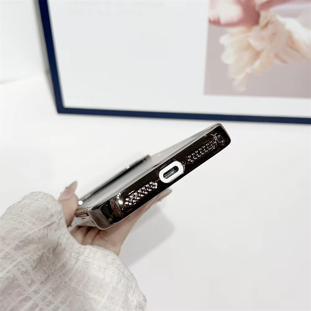 Luxury iPhone Case — MagSafe Slim Frameless Frosted Shockproof Cover with Plating Finish, Anti-Slip and Scratch-Resistant Design