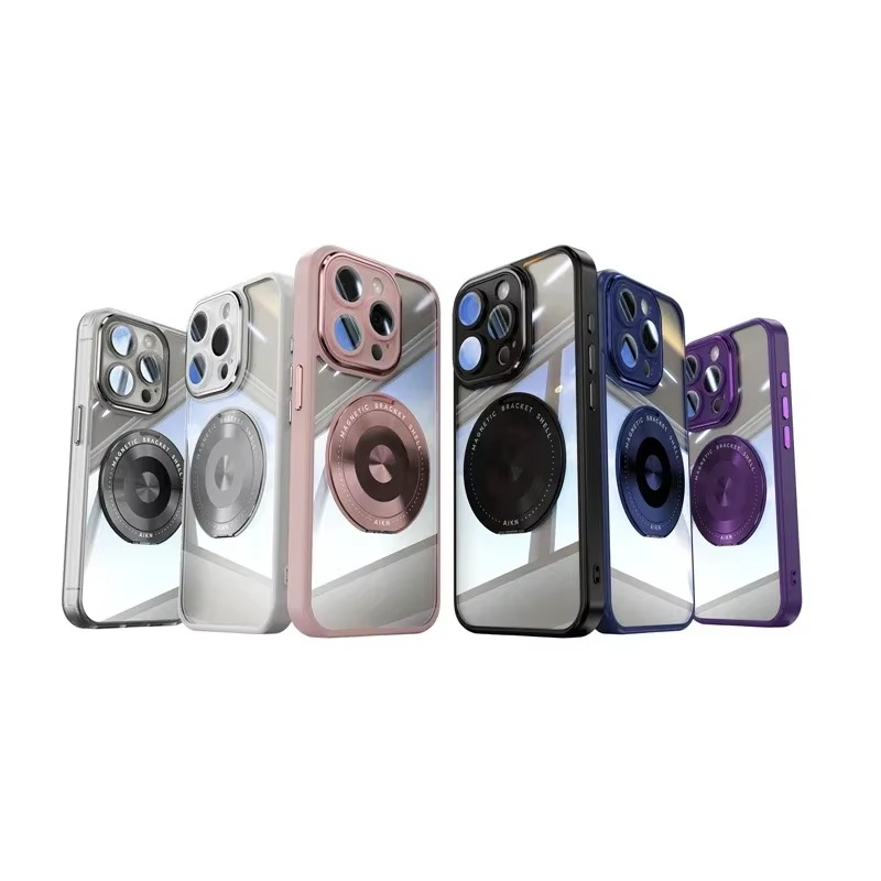 Premium Clear MagSafe iPhone Case — Neon Bumper Shockproof Armor, Wireless Charging Compatible, Anti-Scratch Transparent Protective Cover