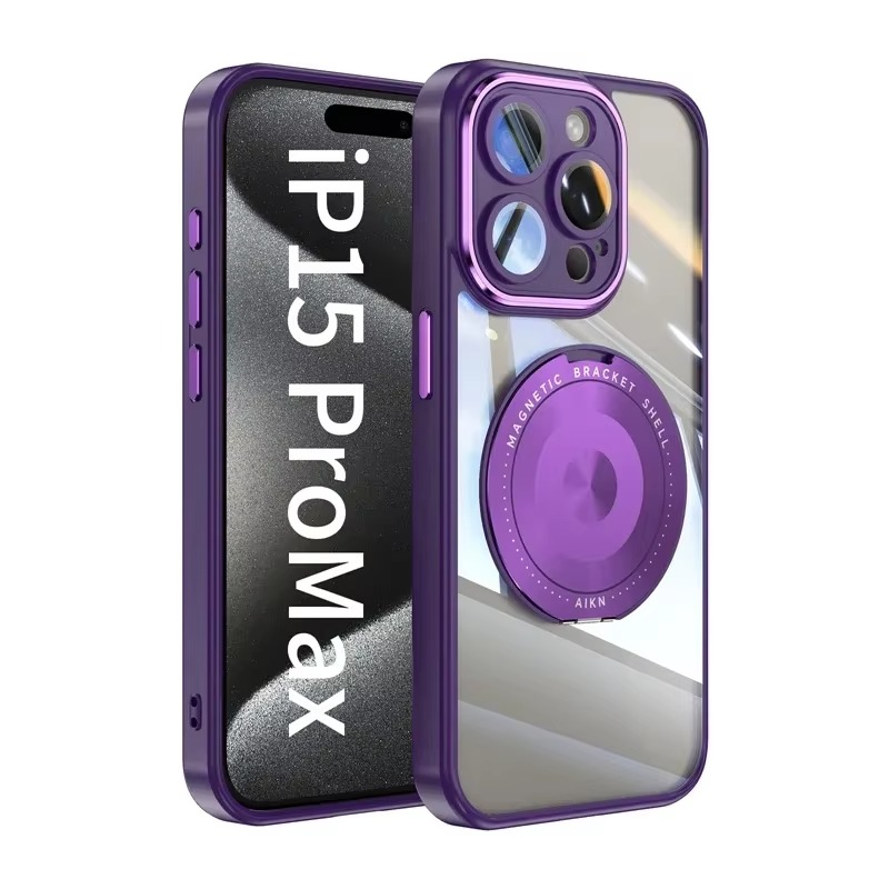 Premium Clear MagSafe iPhone Case — Neon Bumper Shockproof Armor, Wireless Charging Compatible, Anti-Scratch Transparent Protective Cover