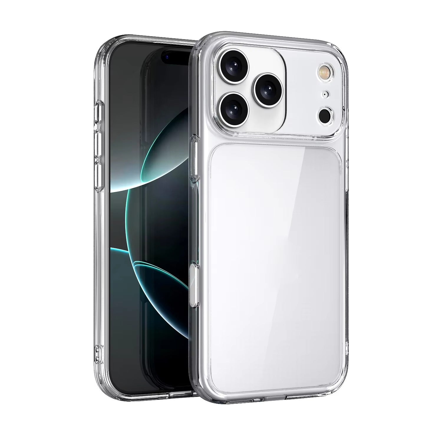 Luxury iPhone Case — MagSafe Magnetic Transparent TPU+PC Protective Cover with Camera Button, Shock-Resistant Slim Design