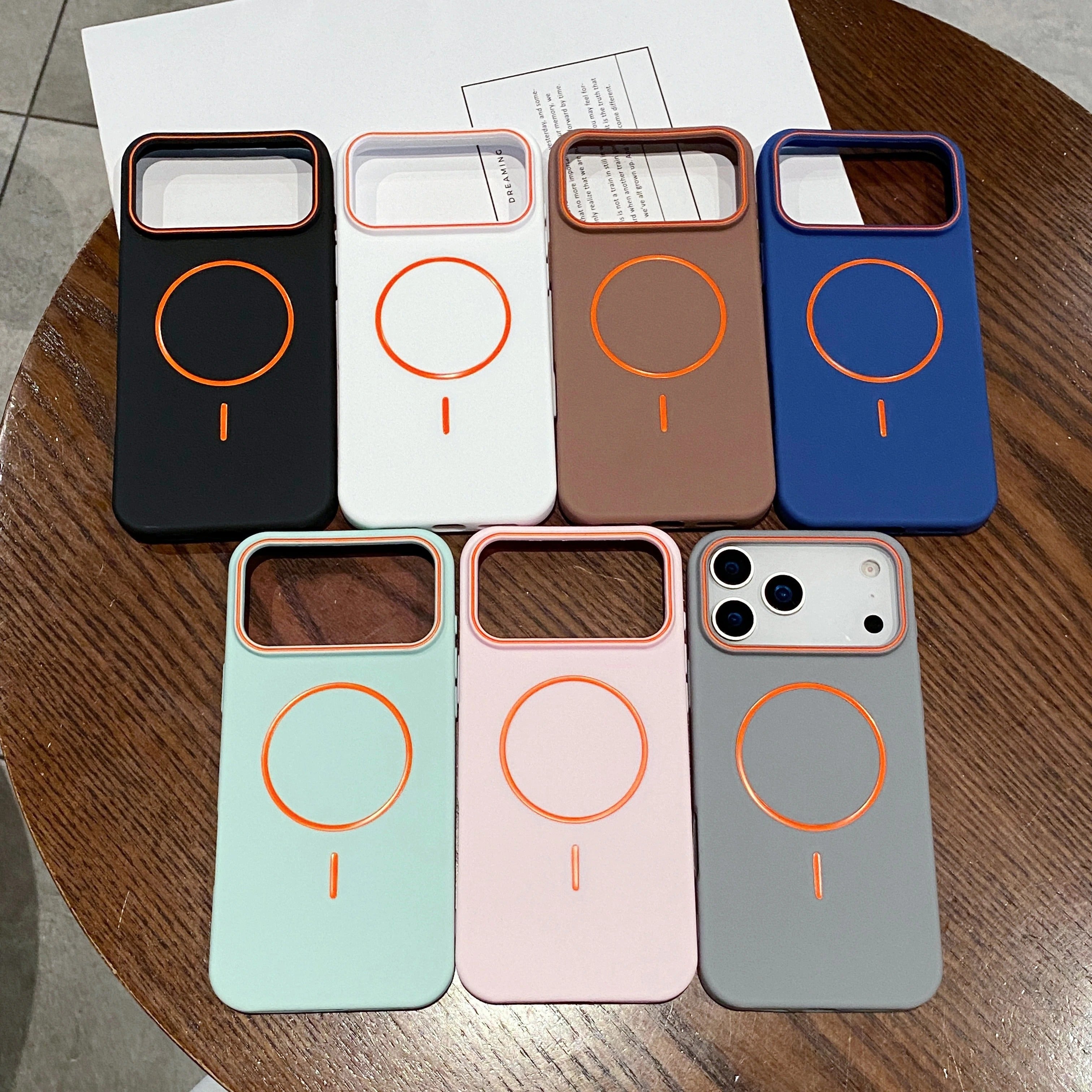 Luxury iPhone Case — Magnetic Matte Soft Shockproof Bumper with Anti-Fingerprint, Non-Slip, Full Coverage and MagSafe Wireless-Charging Compatibility