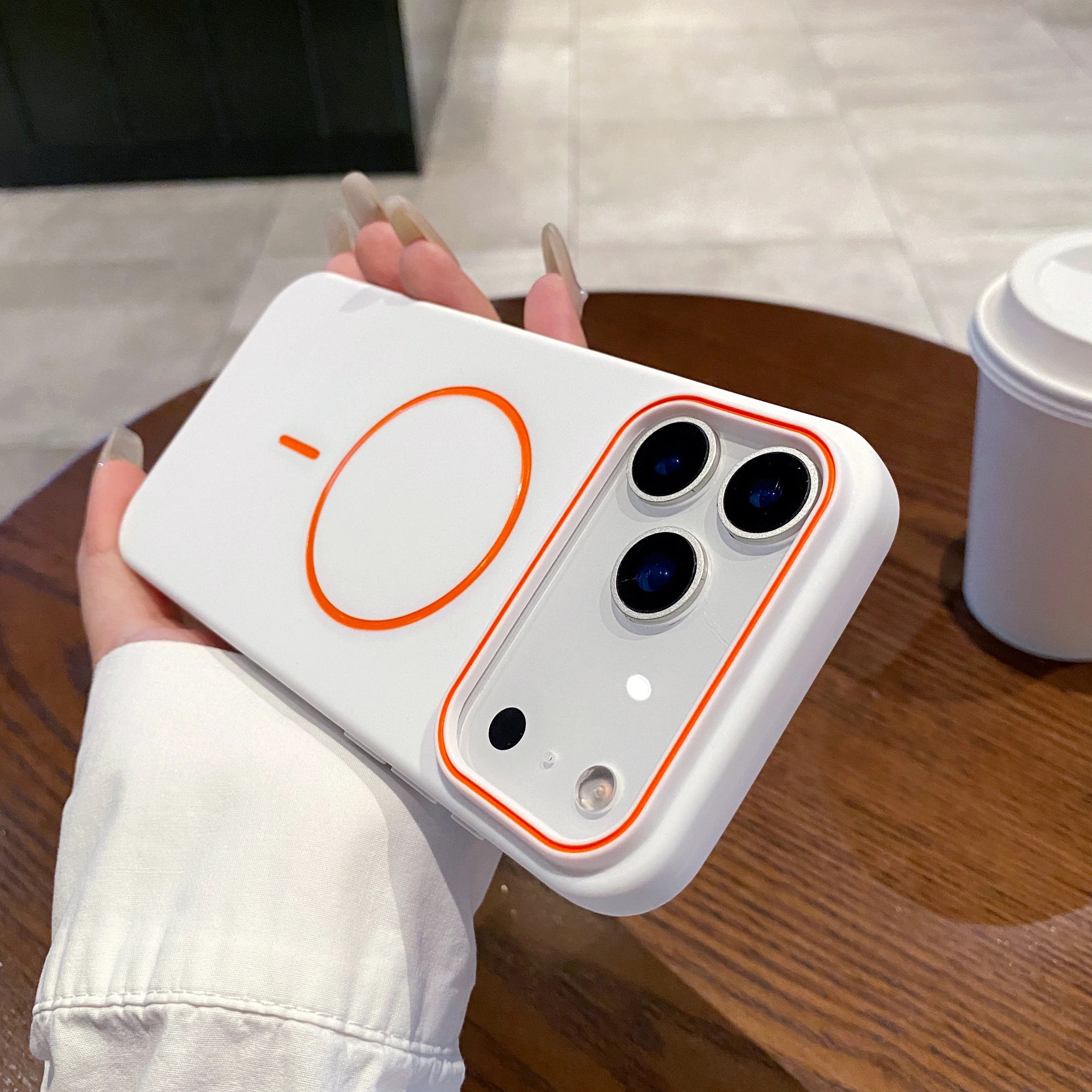 Luxury iPhone Case — Magnetic Matte Soft Shockproof Bumper with Anti-Fingerprint, Non-Slip, Full Coverage and MagSafe Wireless-Charging Compatibility