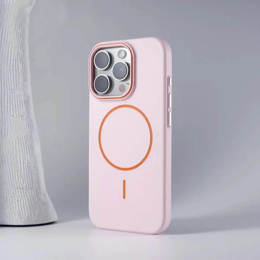 Luxury iPhone Case — Magnetic Matte Soft Shockproof Bumper with Anti-Fingerprint, Non-Slip, Full Coverage and MagSafe Wireless-Charging Compatibility