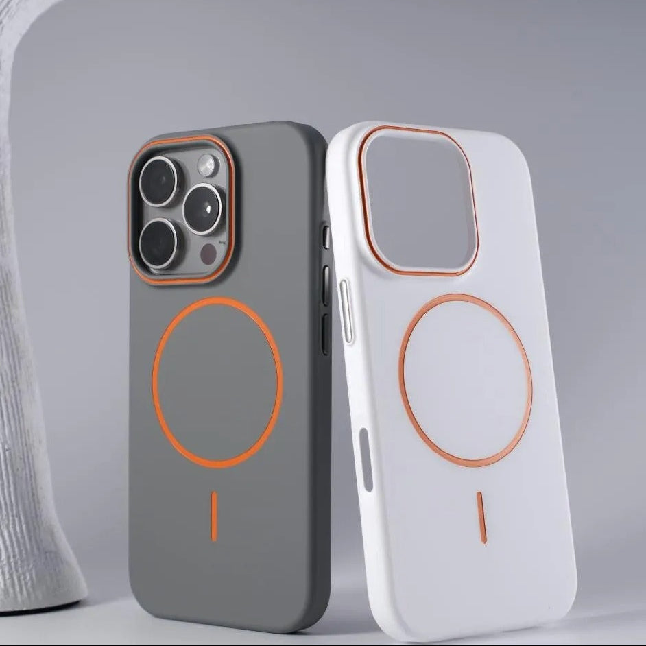 Luxury iPhone Case — Magnetic Matte Soft Shockproof Bumper with Anti-Fingerprint, Non-Slip, Full Coverage and MagSafe Wireless-Charging Compatibility