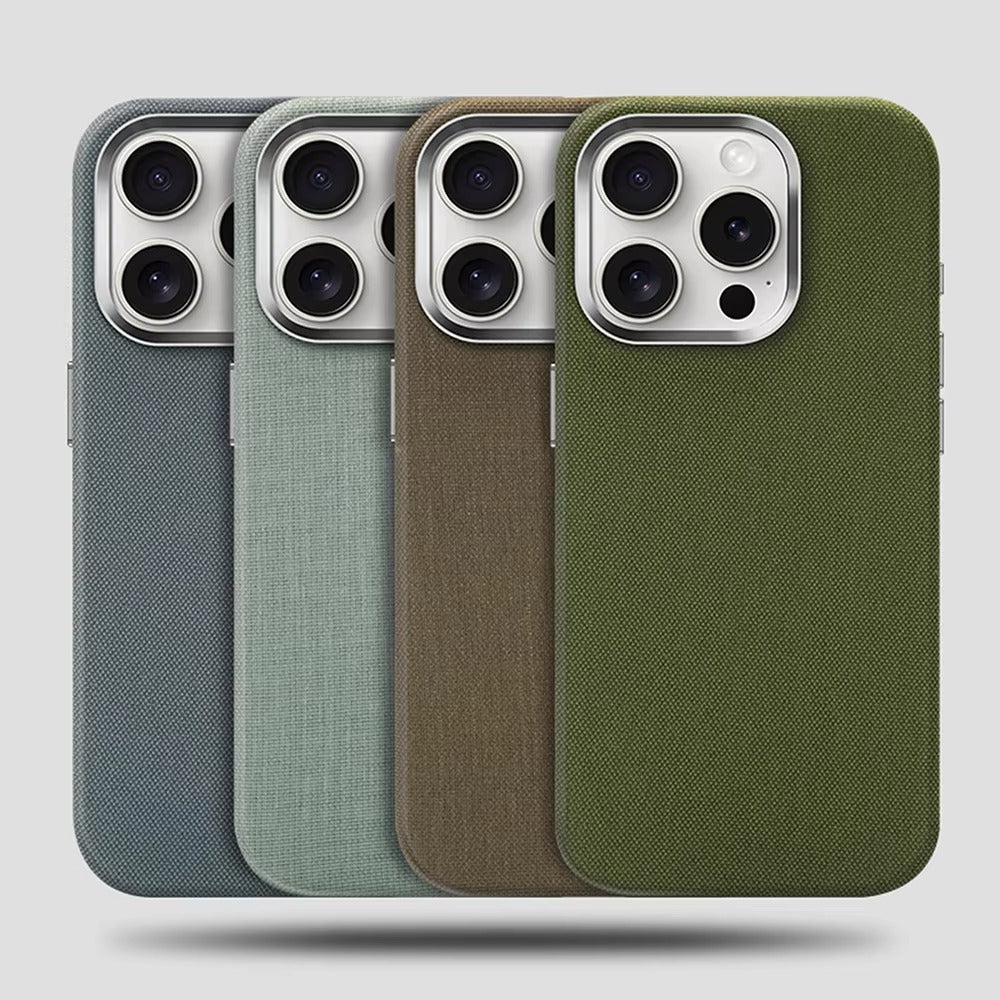 Luxury iPhone Case — MagSafe Magnetic Shockproof Cover with Diamond Texture Leather Design, Anti-Fingerprint Grip and Wireless-Charging Safe Finish