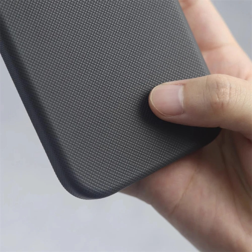 Luxury iPhone Case — MagSafe Magnetic Shockproof Cover with Diamond Texture Leather Design, Anti-Fingerprint Grip and Wireless-Charging Safe Finish