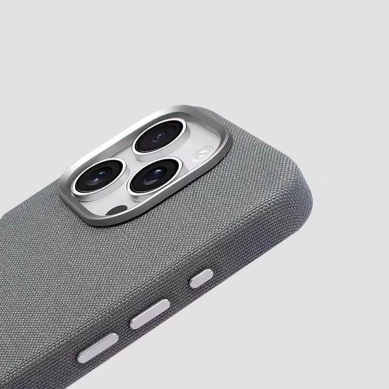 Luxury iPhone Case — MagSafe Magnetic Shockproof Cover with Diamond Texture Leather Design, Anti-Fingerprint Grip and Wireless-Charging Safe Finish