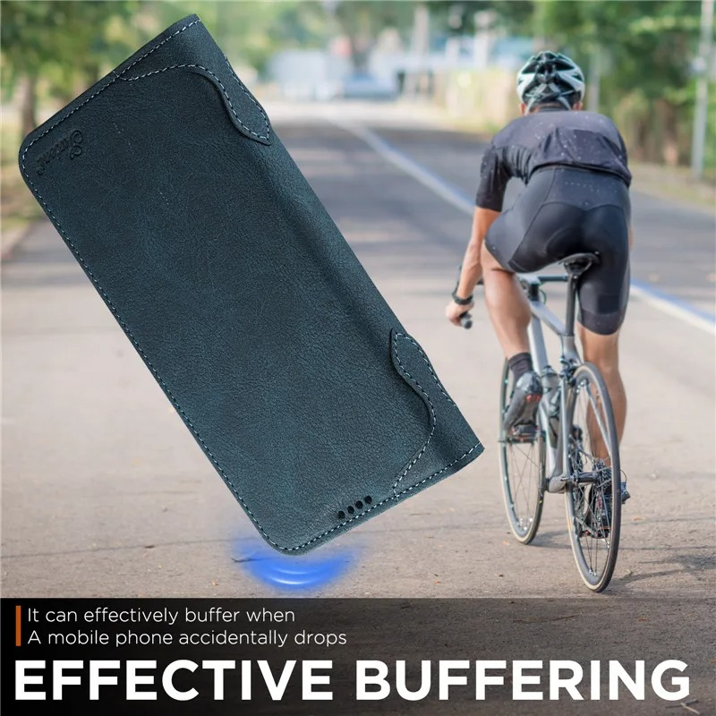 Luxury Magnetic Wallet Flip iPhone Case — Shockproof Retro Leather Book Cover with Card Slots, Phone Holder Stand, Anti-Fingerprint Design