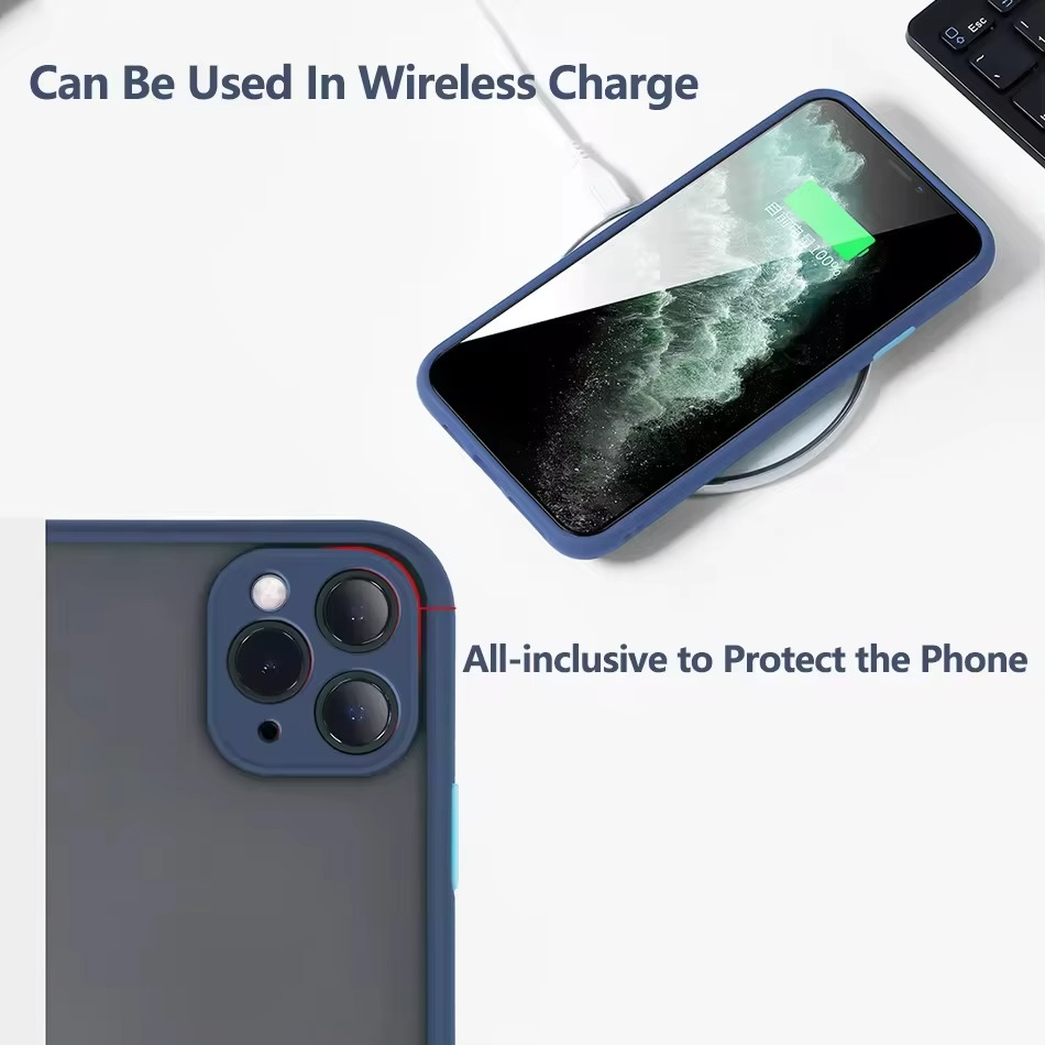 Luxury Magnetic iPhone Case — Matte Soft Silicone Cover, Color Collision, Camera Lens Protection, Shockproof, Anti-Scratch, Magsafe Compatible