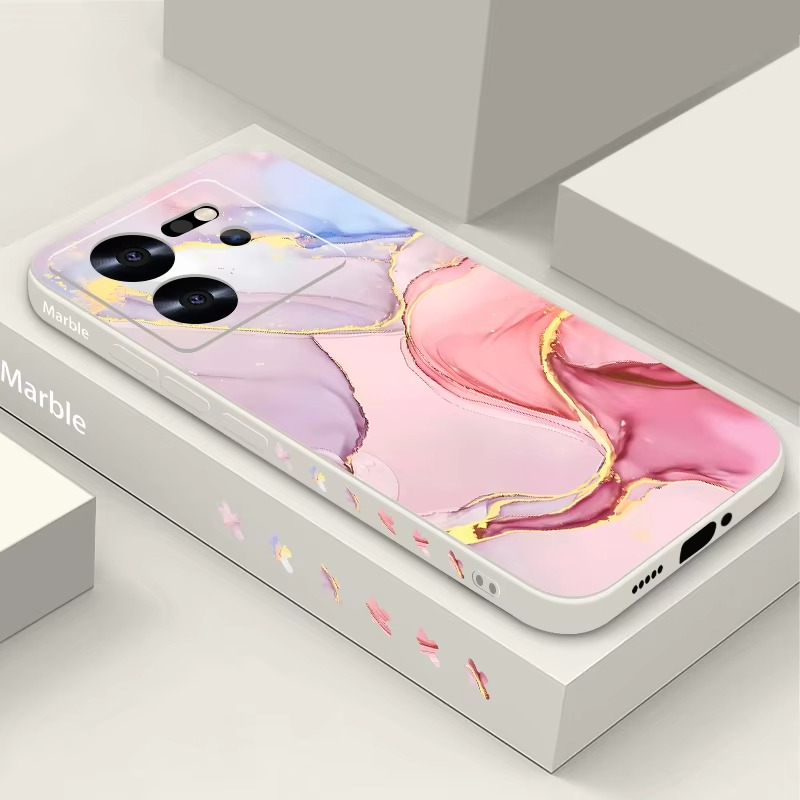 Luxury Marble Phone Case Soft Silicone Cover — Stylish Lanyard Design, Shockproof Protection, Anti-Fingerprint Scratch-Resistant Matte Finish
