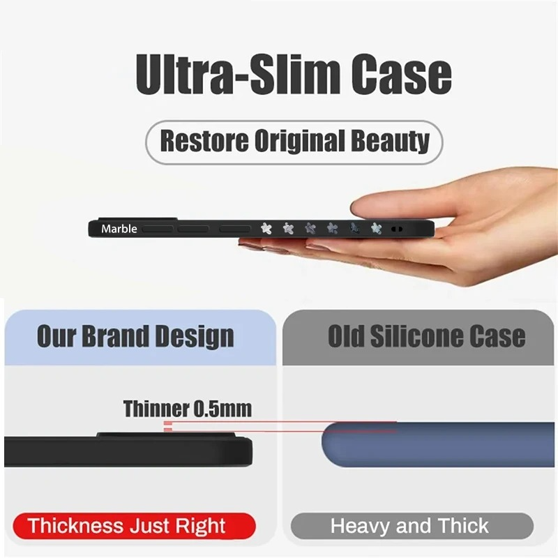 Luxury Marble Phone Case Soft Silicone Cover — Stylish Lanyard Design, Shockproof Protection, Anti-Fingerprint Scratch-Resistant Matte Finish