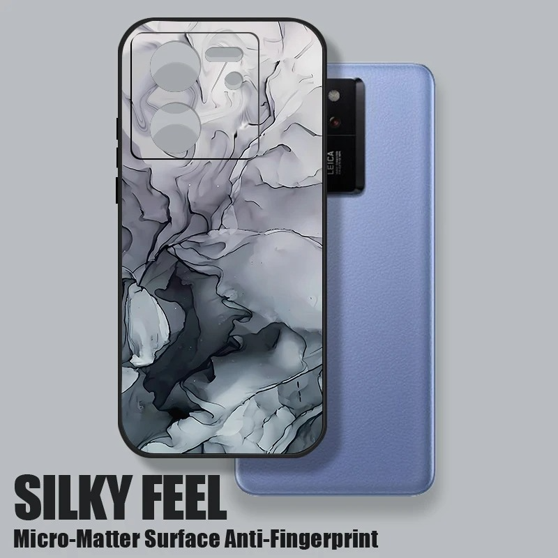 Luxury Marble Phone Case Soft Silicone Cover — Stylish Lanyard Design, Shockproof Protection, Anti-Fingerprint Scratch-Resistant Matte Finish