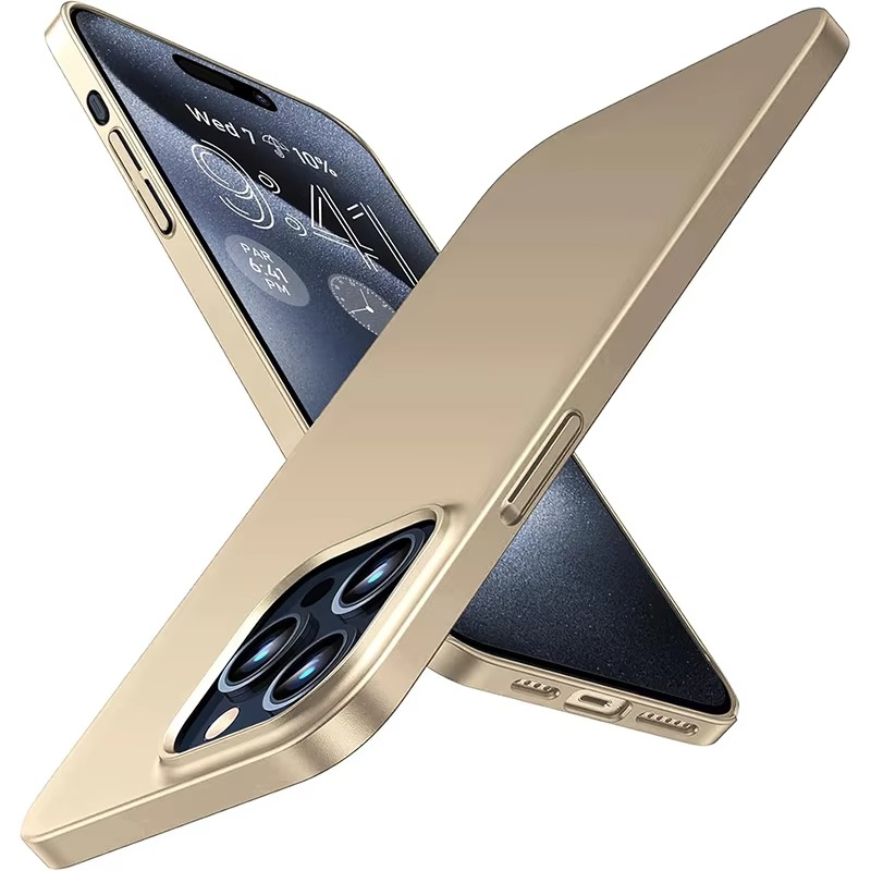 Luxury Matte Hard PC iPhone Case — Shockproof Slim Full Coverage, Anti-Fingerprint, Anti-Scratch, Dustproof, Lightweight Ultra-Thin Back Cover