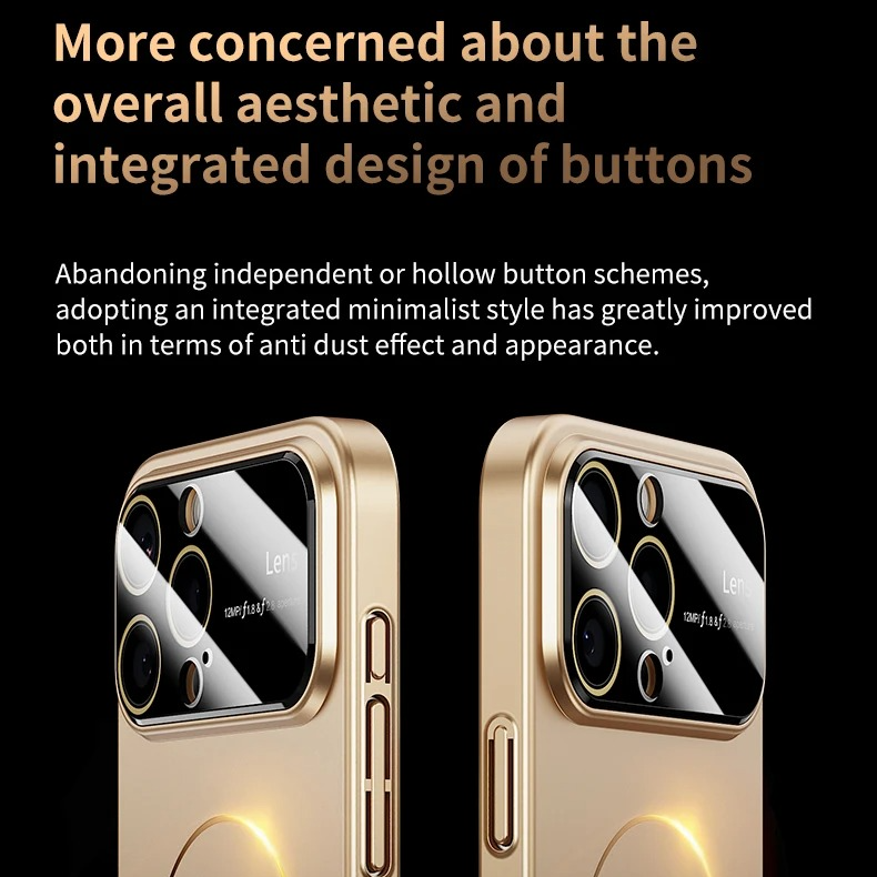 Luxury Matte Magnetic iPhone Case — Magsafe Camera Protection, Shockproof Hard Thin Cover, Anti-Fingerprint, Anti-Scratch, Dustproof Non-Slip Bumper