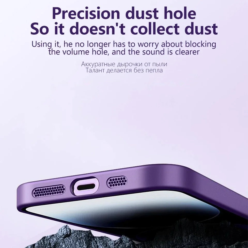 Luxury Matte Magnetic iPhone Case — Magsafe Wireless Charging, Lens Protection, Shockproof, Anti-Fingerprint, Anti-Scratch, Dustproof Full Coverage Cover