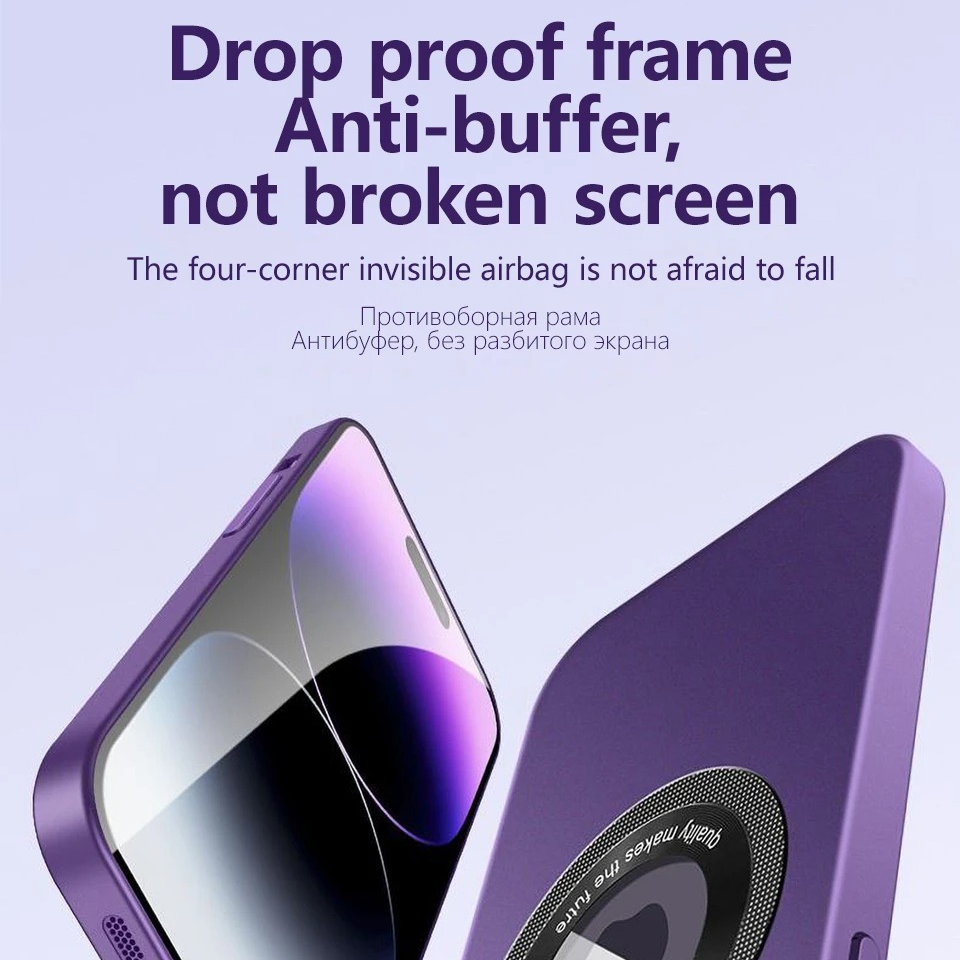 Luxury Matte Magnetic iPhone Case — Magsafe Wireless Charging, Lens Protection, Shockproof, Anti-Fingerprint, Anti-Scratch, Dustproof Full Coverage Cover