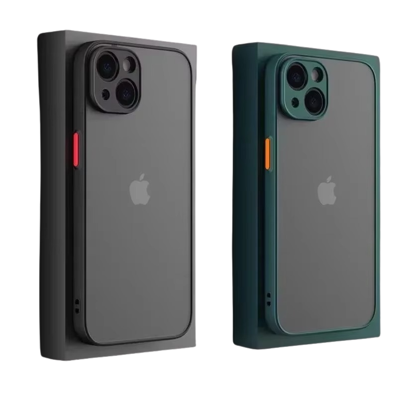 Luxury iPhone Case — Matte Silicone Shockproof, Anti-Fingerprint, Anti-Scratch, Non-Slip, Water-Resistant Full Protection Cover