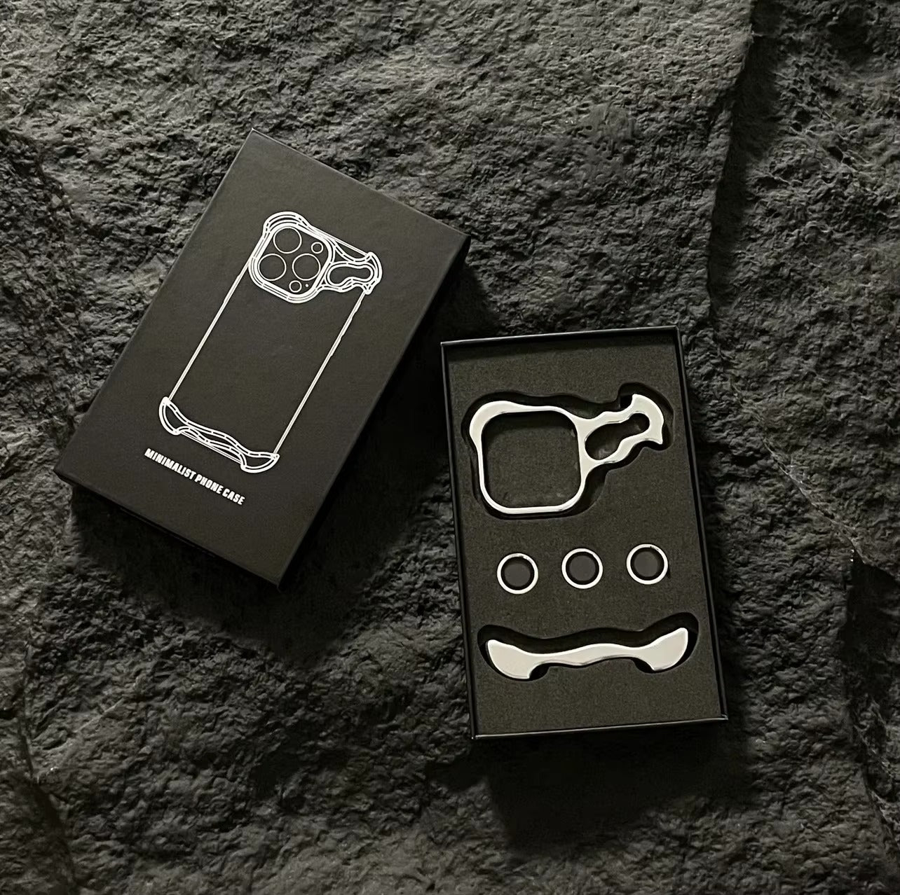 Luxury iPhone Case — Titanium Alloy Metal Bumper with Corner Protection, Metal Lens Guard and Slim Half-Wrapped Shock-Resistant Design