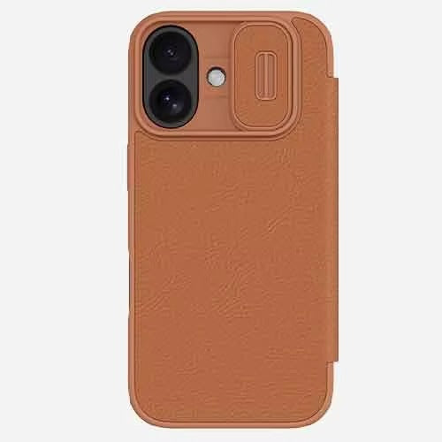 Luxury iPhone Case — Shockproof Flip Leather Wallet Cover with Camera Slider Protection, Anti-Fingerprint Dustproof Design