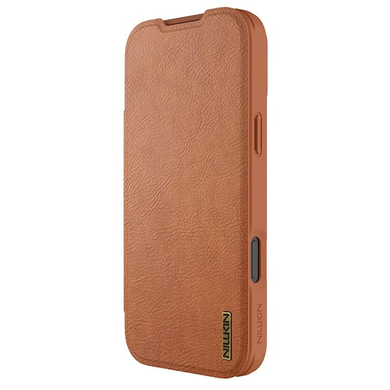 Luxury iPhone Case — Shockproof Flip Leather Wallet Cover with Camera Slider Protection, Anti-Fingerprint Dustproof Design