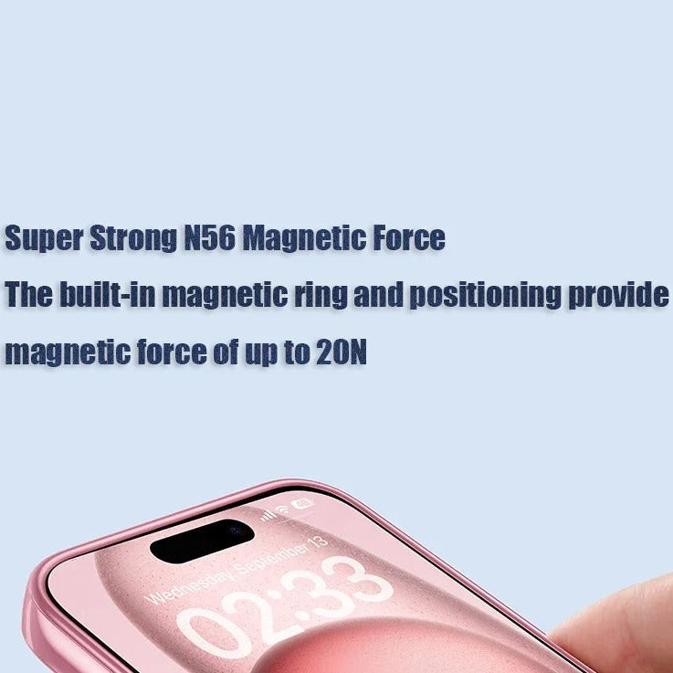 Luxury iPhone Case — Soft TPU Plating MagSafe Magnetic Lens Protection with Shockproof, Anti-Fingerprint, Anti-Scratch Transparent Half-Wrapped Cover