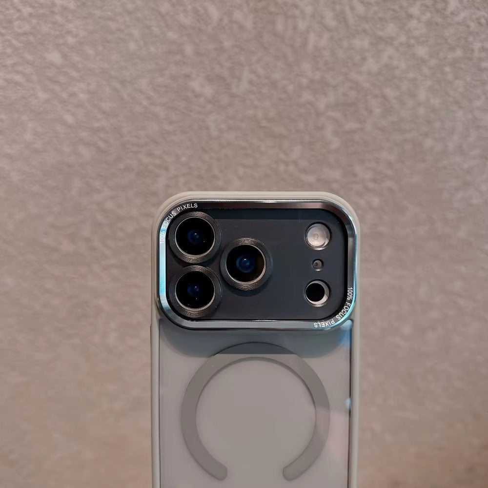 Luxury iPhone Case — Transparent MagSafe Compatible Cover with Plating Camera Protection, Shockproof, Anti-Fingerprint, Dustproof, Full Coverage Design