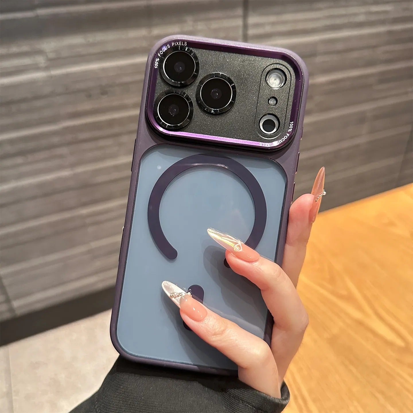 Luxury iPhone Case — Transparent MagSafe Compatible Cover with Plating Camera Protection, Shockproof, Anti-Fingerprint, Dustproof, Full Coverage Design