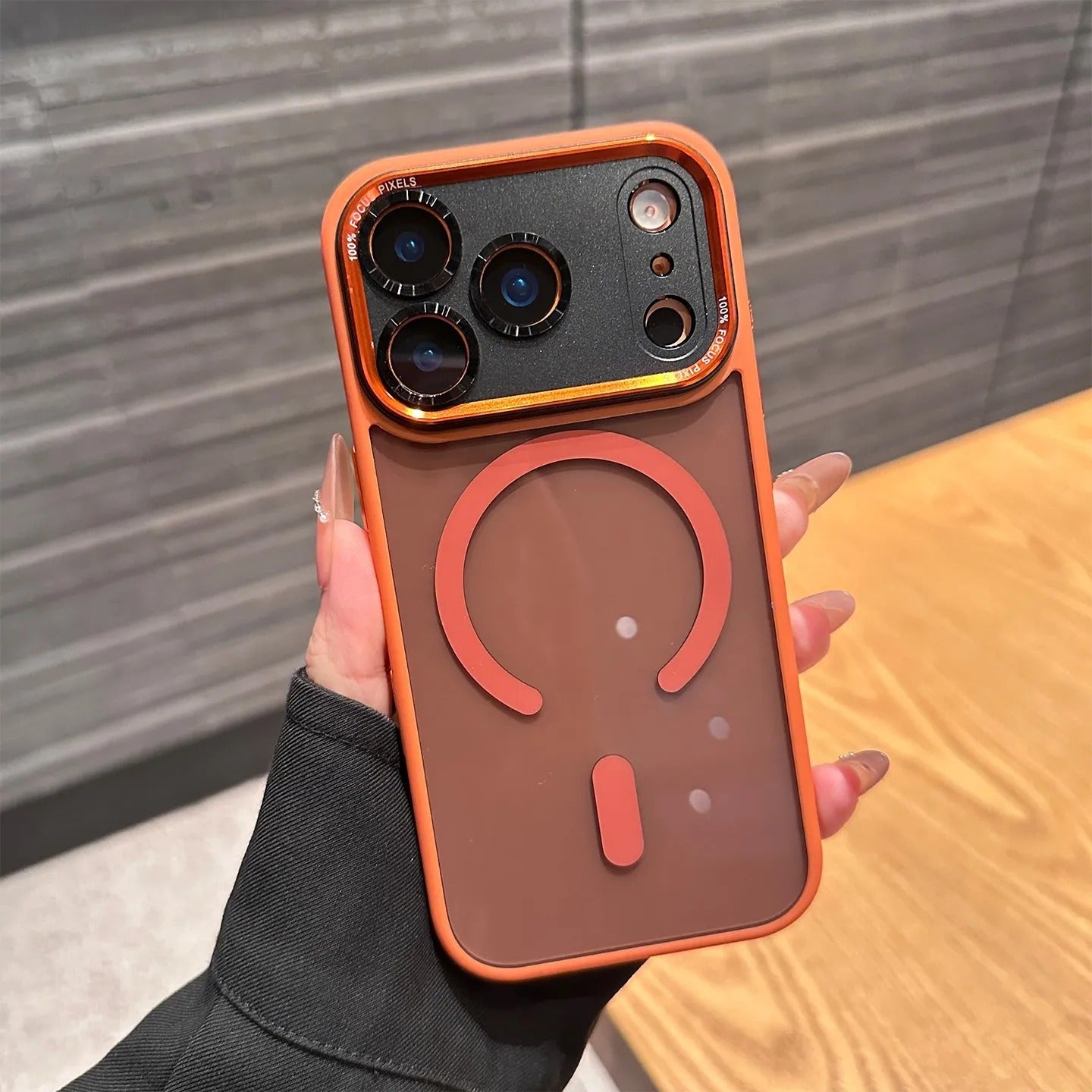 Luxury iPhone Case — Transparent MagSafe Compatible Cover with Plating Camera Protection, Shockproof, Anti-Fingerprint, Dustproof, Full Coverage Design